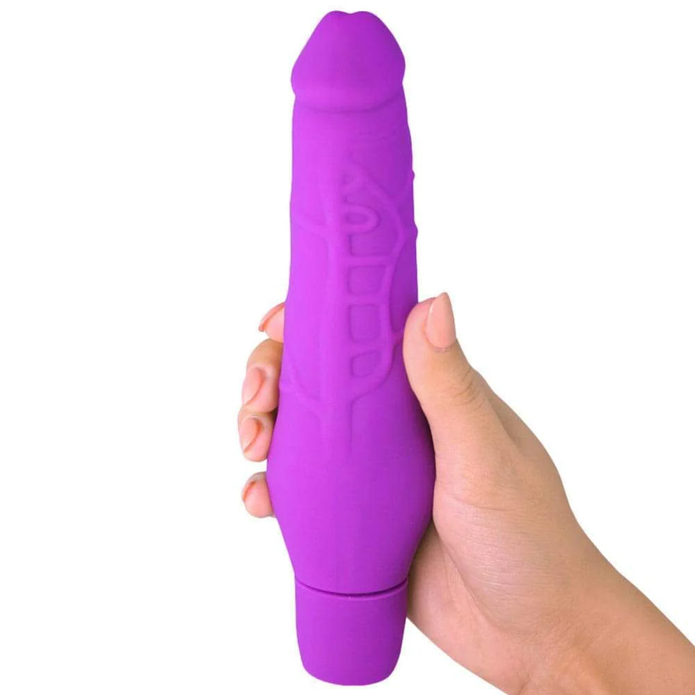 Silicone Vibrating Dildo with Realistic Penis Shape - Comes with Suction Cup Attachment! - Image 5
