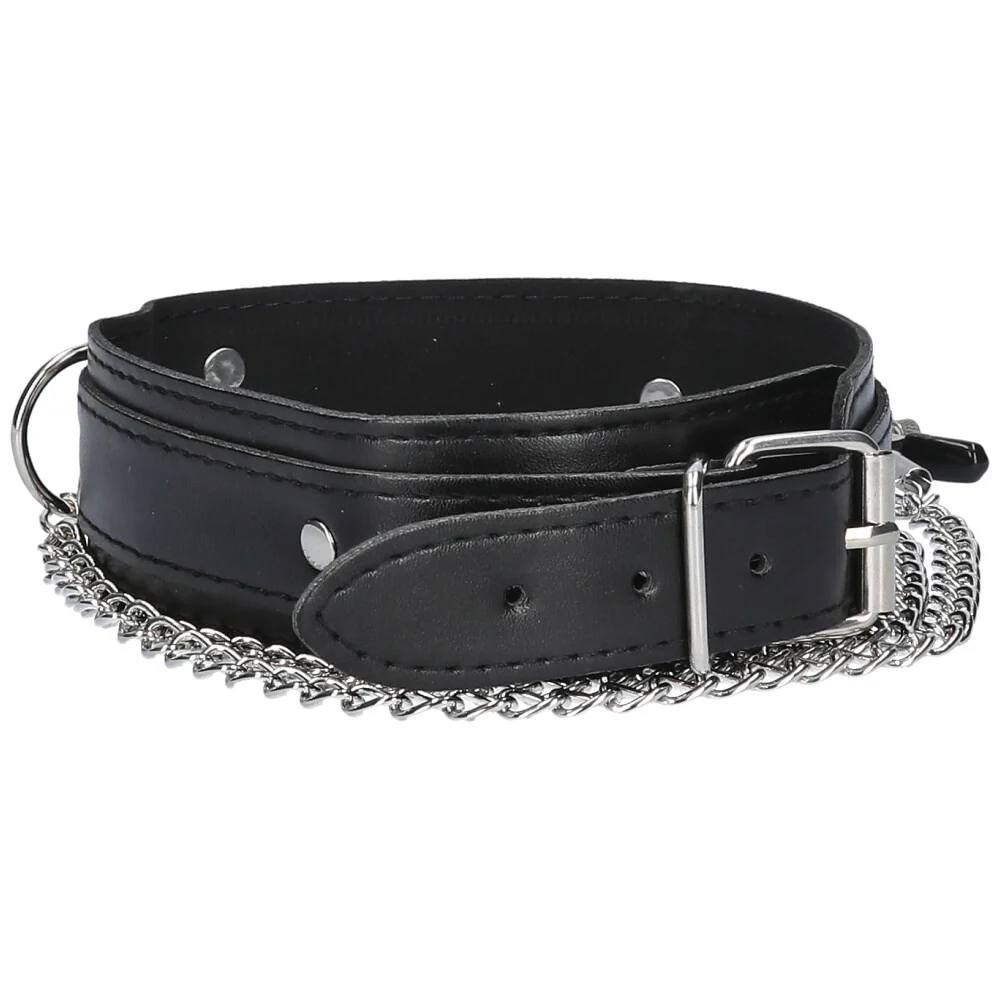 Black Collar with Nipple Clamps - Image 3