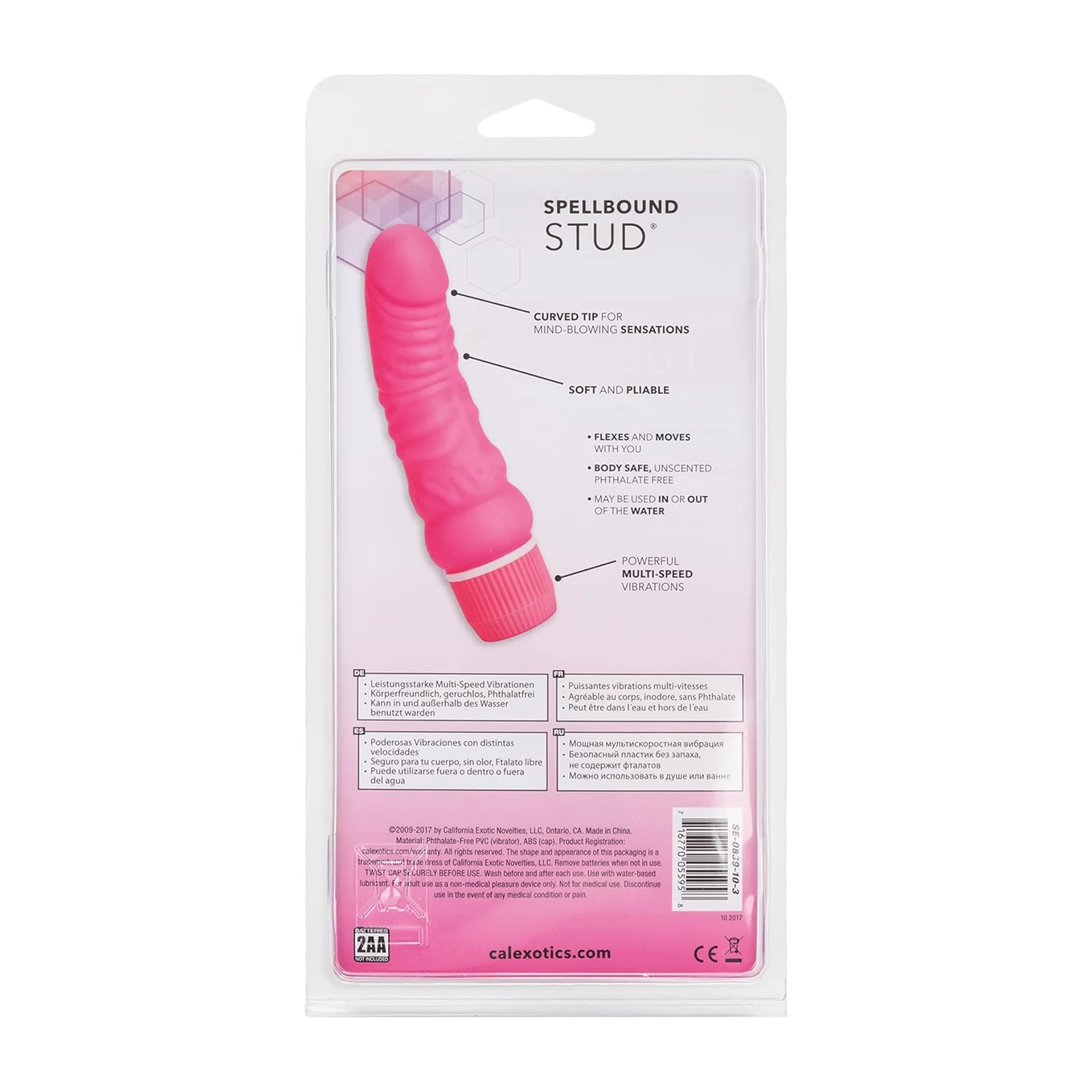 CalExotics Spellbound Stud Dildo Vibe - 100% Waterproof! - Image 5