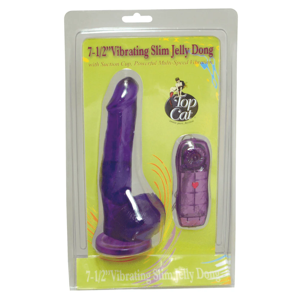 7.5 Inch Vibrating Jelly Dong with Suction Cup - Image 6