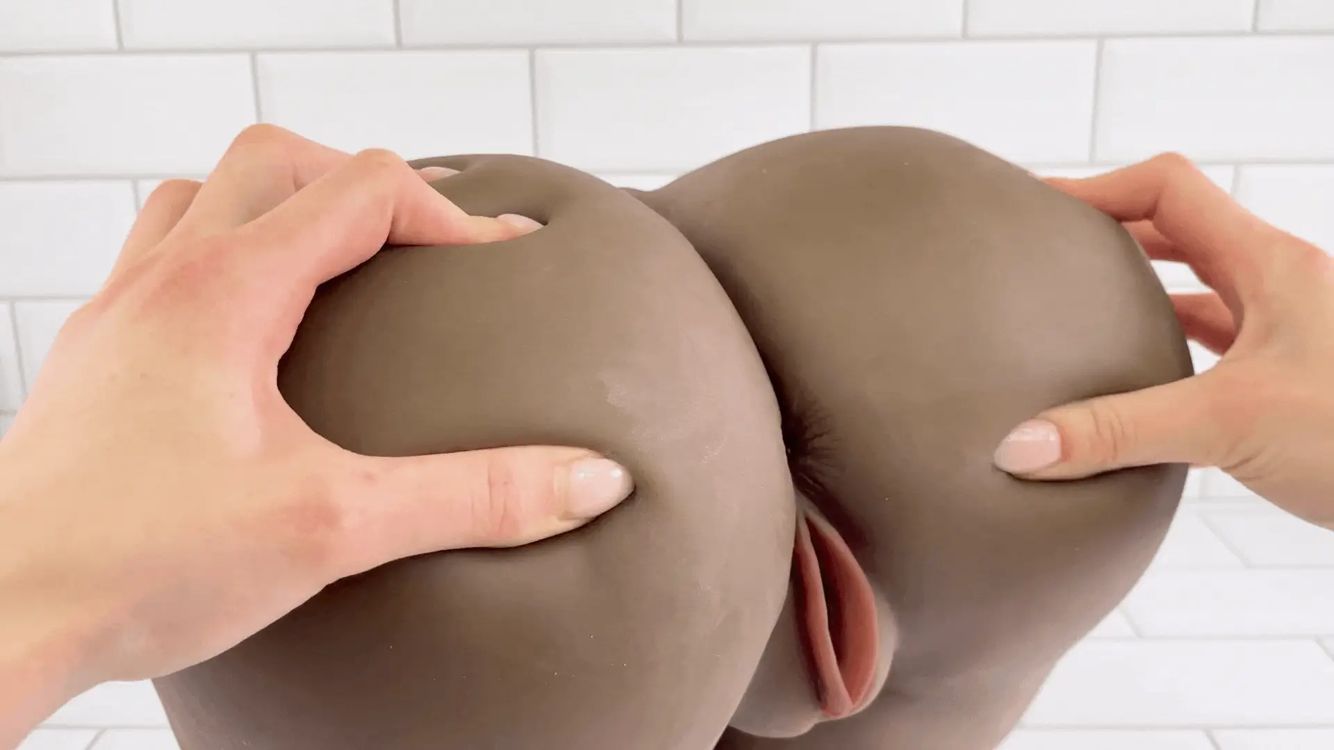 Bottoms Up Doggy Style Pussy Masturbator - Life-Size with Dual Entrances! - Image 4