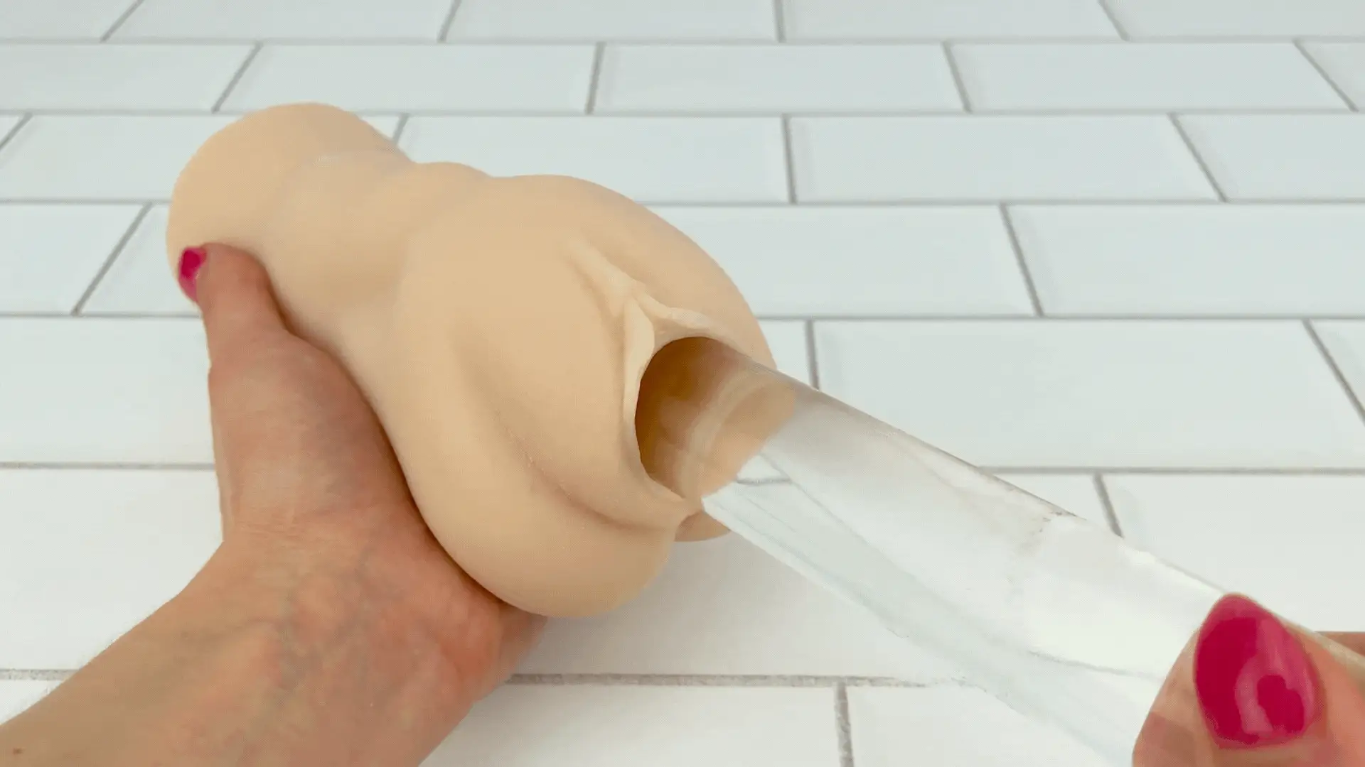 Realistic Stroker Sleeve - Open-ended Design Can Handle Any Size! - Image 4