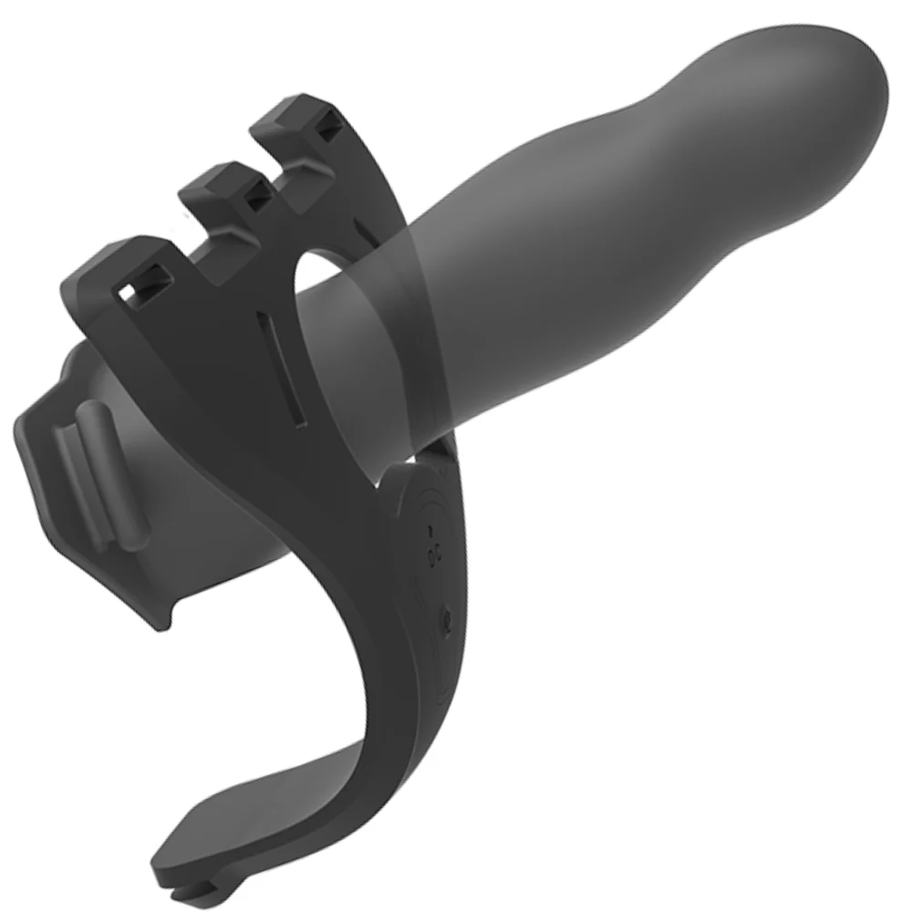 Rechargeable 4 Piece Vibrating Silicone Hollow Strap On Kit - Image 5