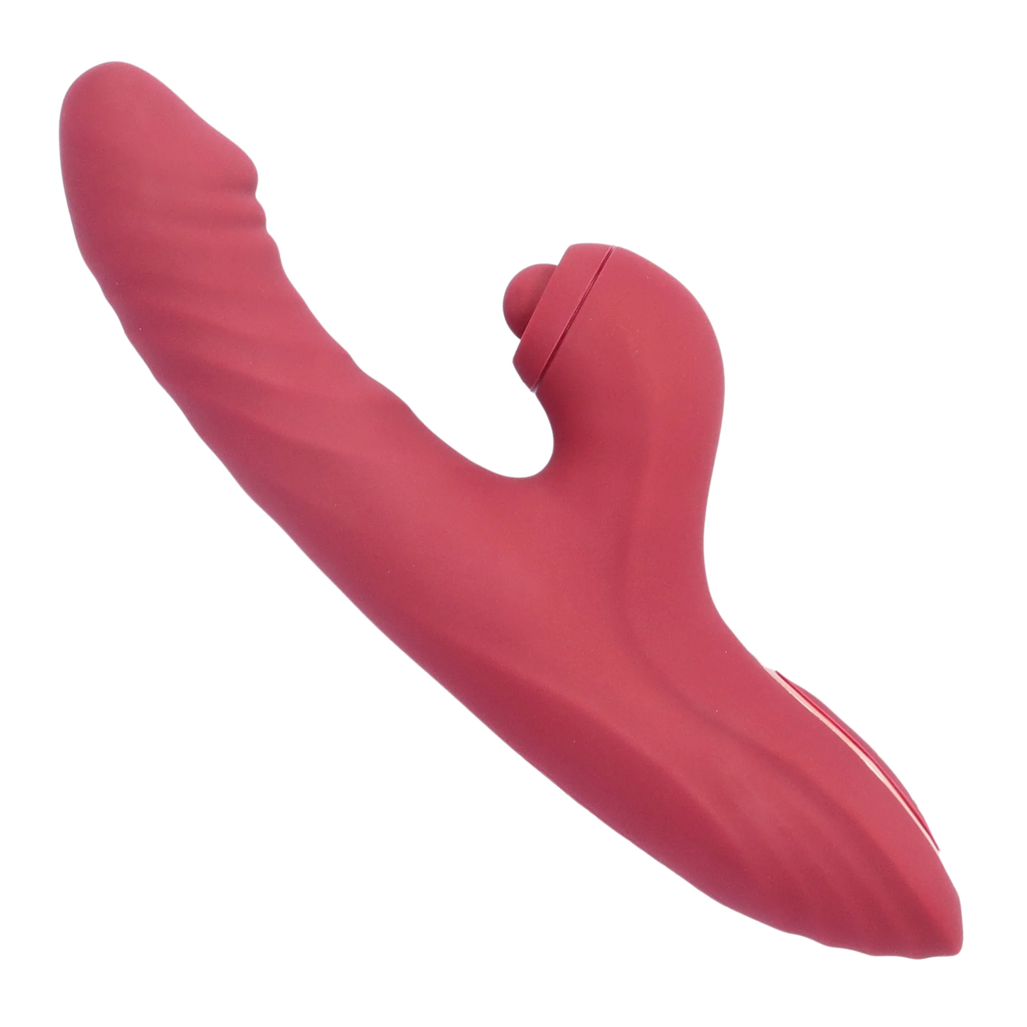 Thrusting Ribbed Rabbit Vibe with Clitoral Nub - Image 3
